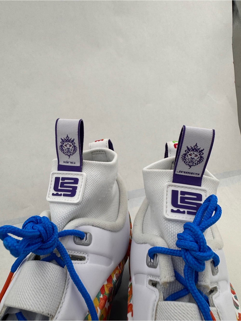 Nike LeBron IV 4 Menace 3 Fruity Pebbles  Football Cleats Men’s 10.5, NEW NWOT - Picture 8 of 16
